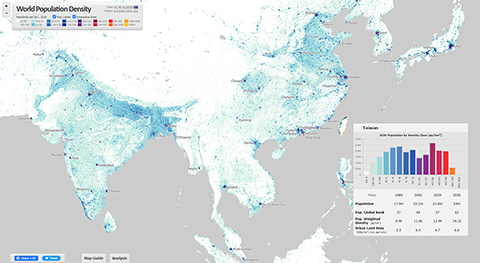 World Population Density Map Summary Preview Image